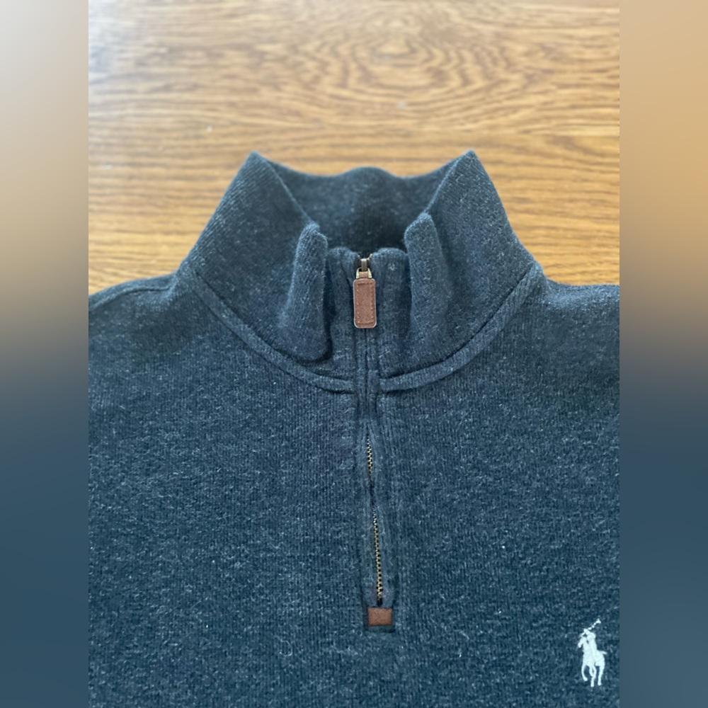 Ralph Lauren Polo Mens Quarter Zip Pullover Sweater EUC - Picture 5 of 9